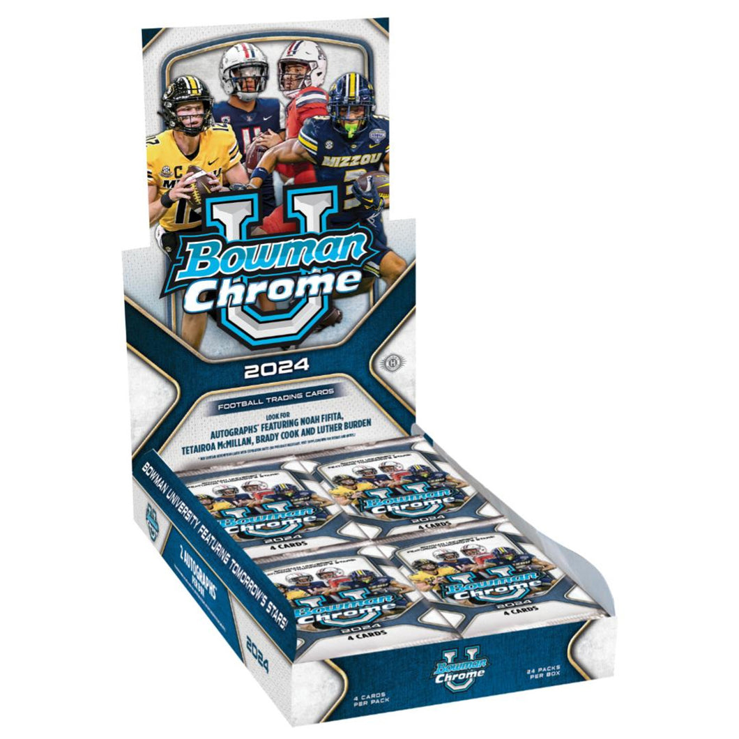 2024 Bowman University Chrome Football Hobby Box