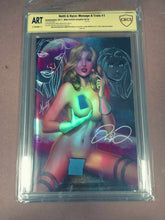 Load image into Gallery viewer, Notti &amp; Nyce Menage a Trois 1 Mike DeBalfo Naughty Foil Edition CBCS Art Dual Signed/Remarked Marat Mychaels &amp; DeBalfo 10/10
