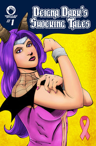 Deigna Dark's Shocking Tales - Breast Cancer Awareness Cover - Izzy's Comics Exclusive
